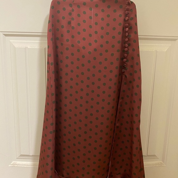 Satin Pokadot set. Crop top and Skirt. - Picture 4 of 4